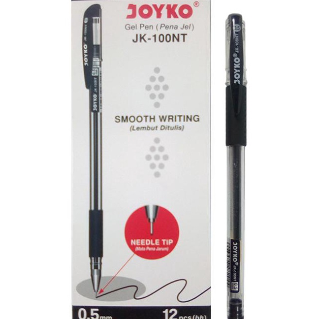 

HJ6 Pulpen Gel Pen Joyko JK1NT Track Gel 5 mm Lusinan 12 pcs