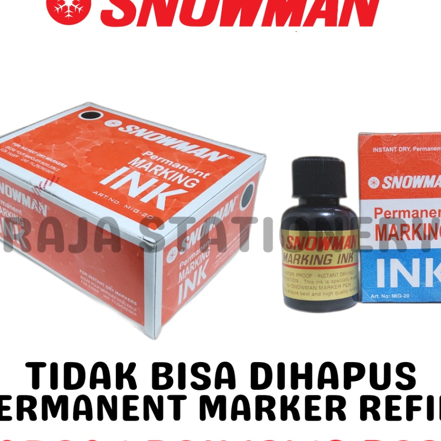 

Murah SNOWMAN PERMANENT MARKER REFILL BLACK BLUE RED TINTA ISI ULANG REFILL SPIDOL SNOWMAN HITAM BIRU MERAH 12PCS