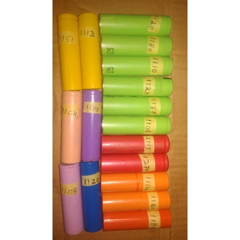 Batre Baterai Battery 18650 MAH 1100-1300++ Original Termurah Bekas Copotan Laptop Berkualitas