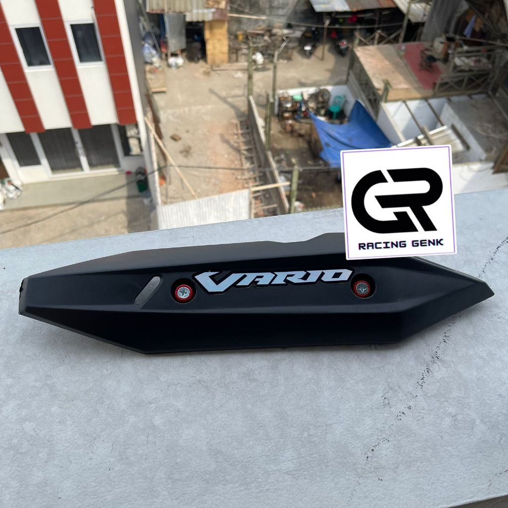 pm motor VARIASI Cover Tameng Tutup Knalpot Vario 125 150 LED 2018 - 2023 Vario 125 FREE BAUT