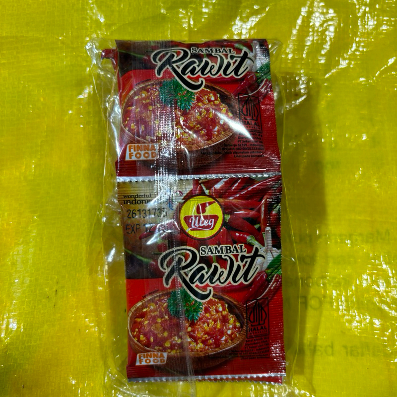 

sambal finna sambal rawit sambal uleg sambel renteng sachet