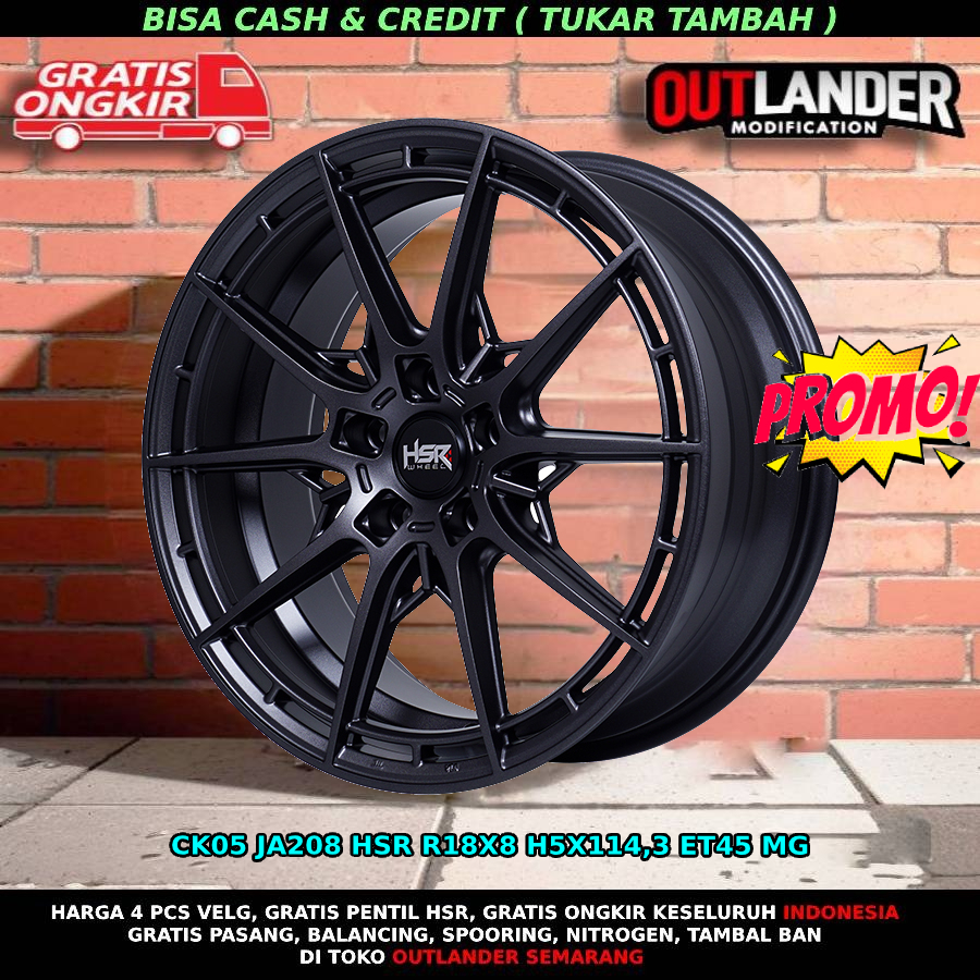 Velg Mobil Ring 18 Innova Zenix Xpander Terios Xforce Xpander Hrv Ring 18 HSR CK05 R18 Grey