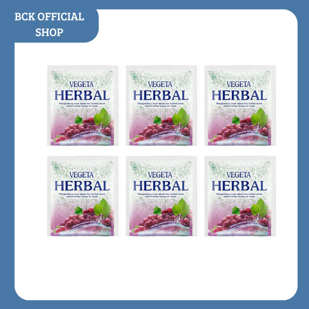 

Vegeta Herbal Sachet Rasa Anggur Merah (PACK)