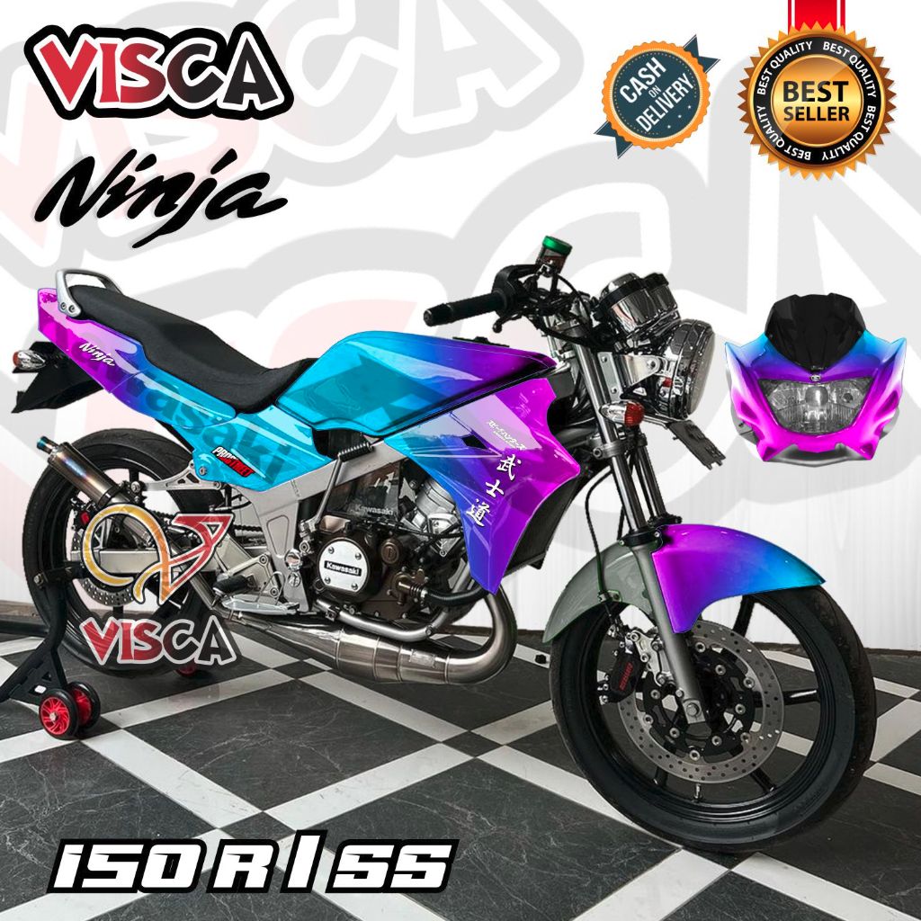 Decal Ninja R 150 SS Old Full Body Stiker Ninja 150 R Full Body Striping Ninja SS Old Bunglon
