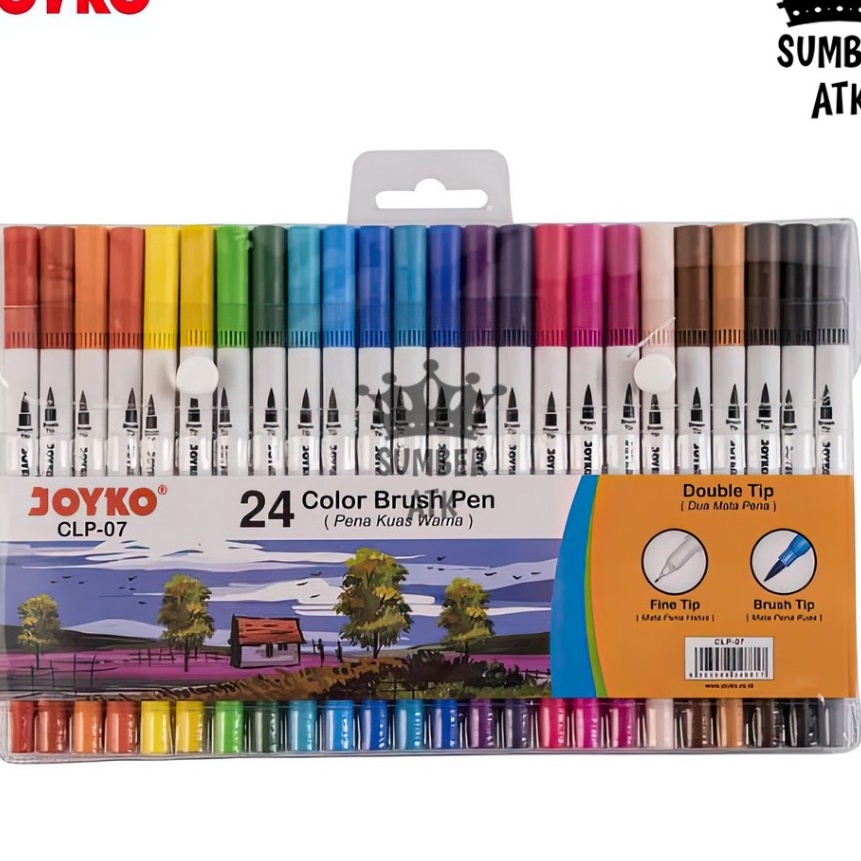 

Spesial Color Brush Pen Pena Kuas Warna Joyko CLP7 24 Warna Color DBP24