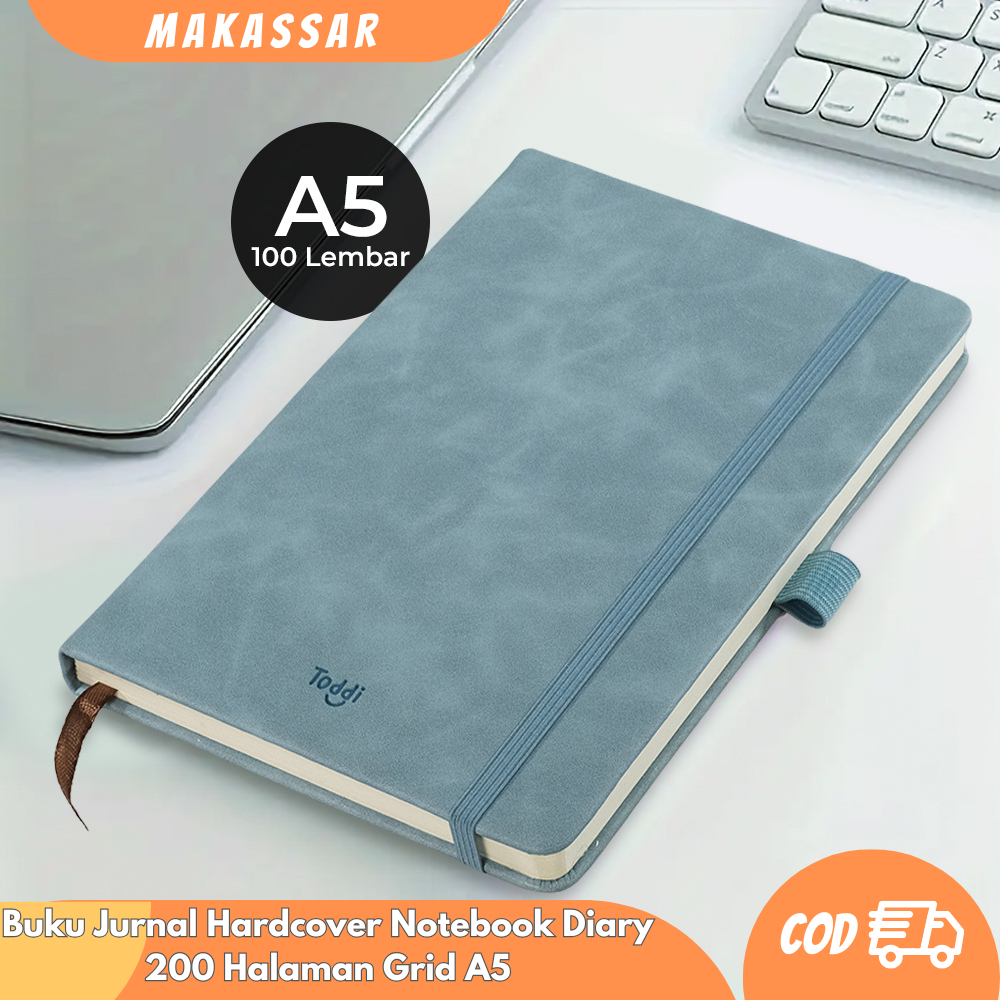 

Buku Jurnal Hardcover Notebook Diary 200 Halaman Grid A5