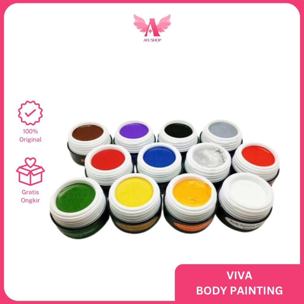 Viva Body Painting Face Cat Tubuh Wajah Make Up