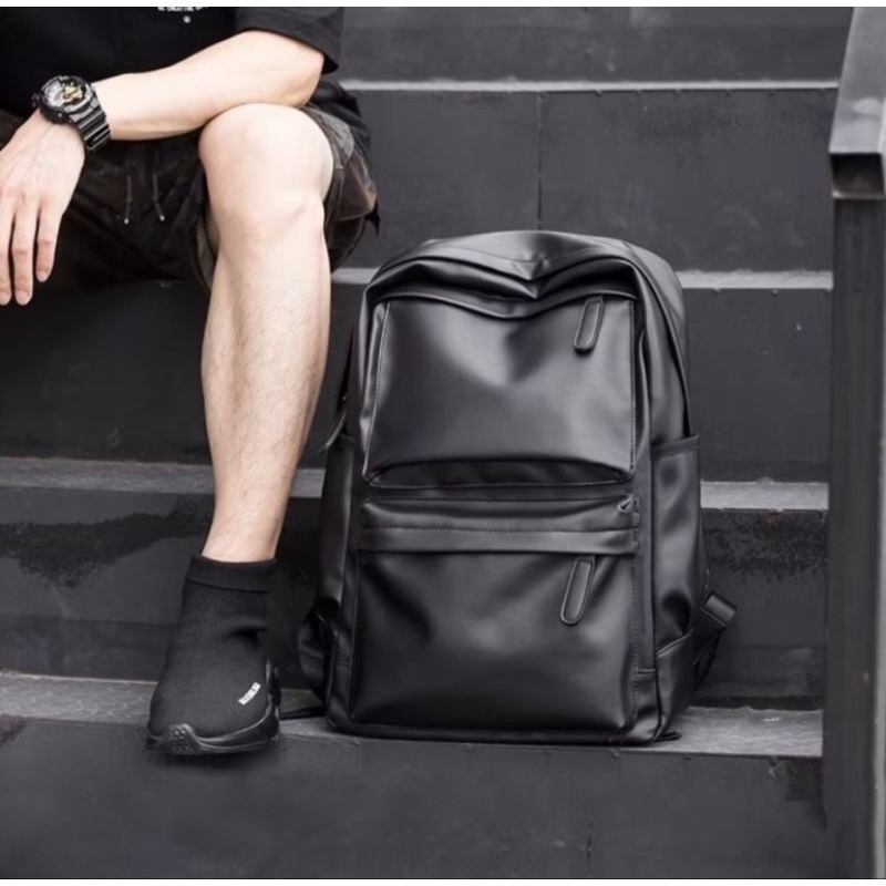 Best Seller Tas Ransel Kulit Backpack Premium Quality/Tas Punggung Pria Wanita
