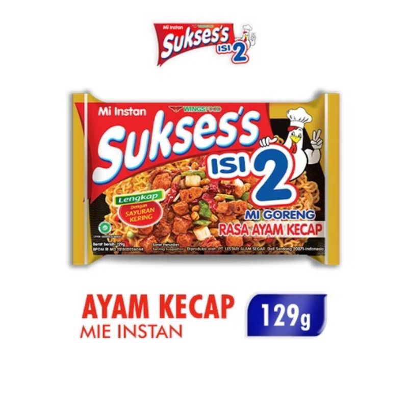 

Suksess Isi 2 Mie Goreng Ayam Kecap 129gr