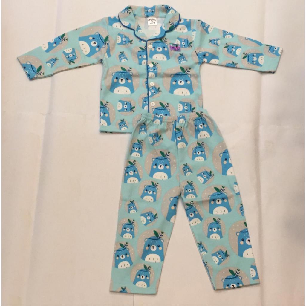 Cherry House Baju Tidur Bayi Piyama Anak size M L 2-10 tahun Piyama Anak