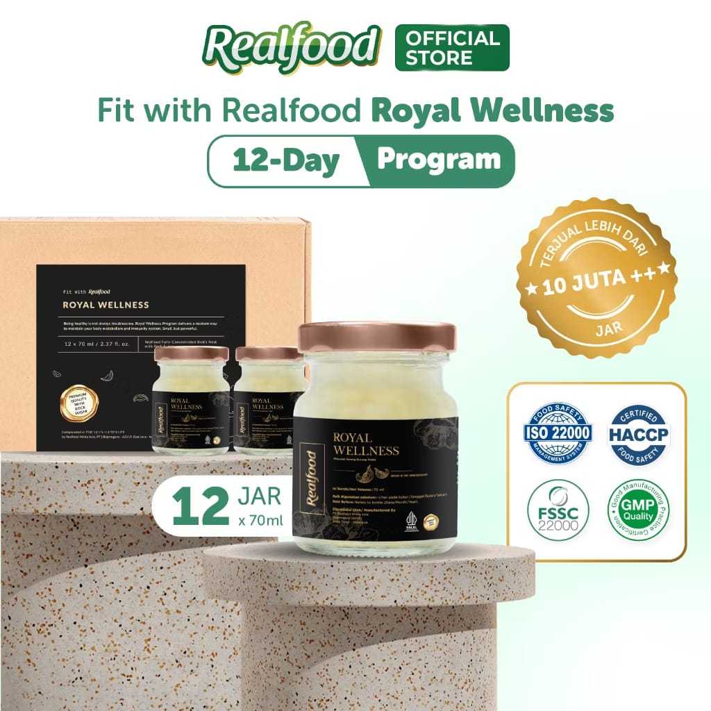 

Realfood Royal Wellness Program 12 Hari Minuman Sarang Burung Walet