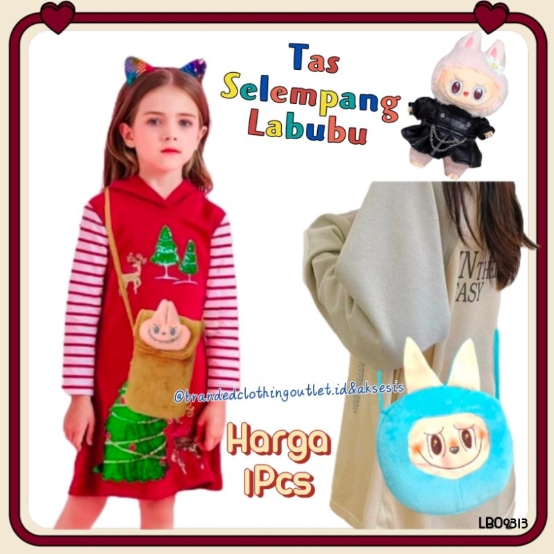 TAS SELEMPANG LABUBU VIRAL / TAS SELEMPANG ANAK KARAKTER LUCU / TAS SELEMPANG ANAK REMAJA / LABUBU S