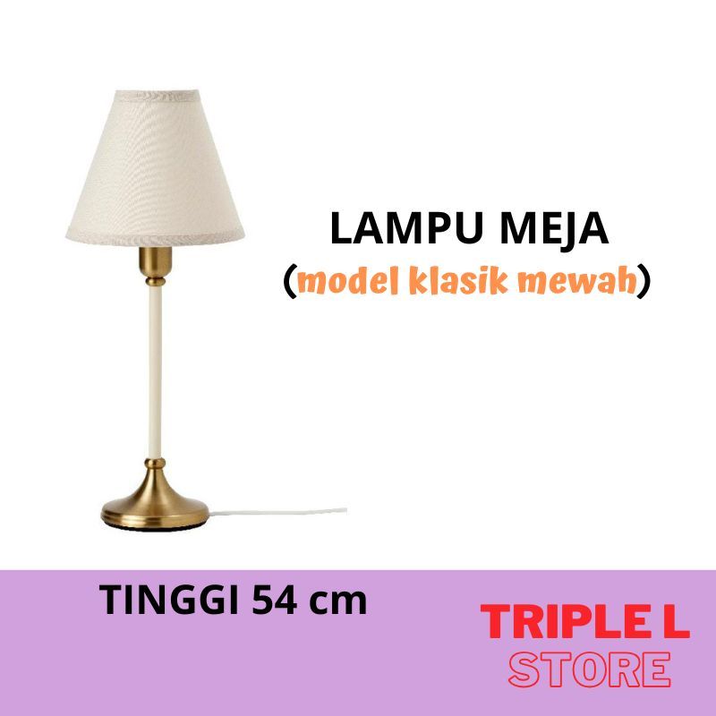 Lampu Meja Tidur Lampu Ruang Tamu lampu Meja Nakas Klasik Mewah Gold