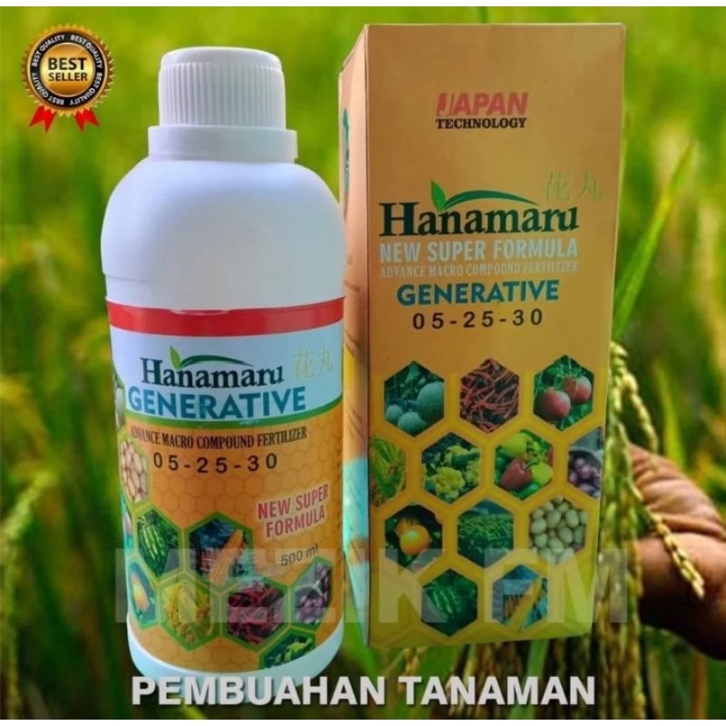 Hanamaru Generative 500ml Pupuk Cair Untuk Pembuahan Tanaman Pupuknya Petani Sukses Indonesia