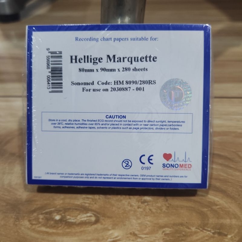 Kertas Ekg GE Mac 400, Mac 600 / 80mm x 90mm x 280sh