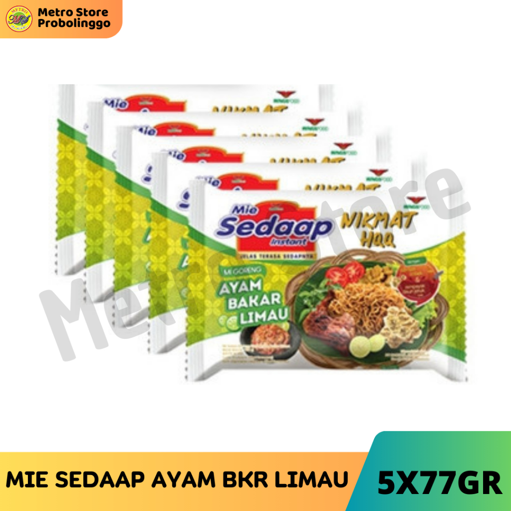 

MIE SEDAAP INSTANT GORENG RASA AYAM BAKAR LIMAU 5PCS
