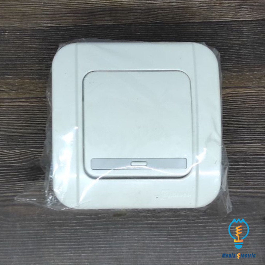 Saklar Tunggal Broco Saklar Broco G161 Engkel IB Inbow Galleo Warna Putih