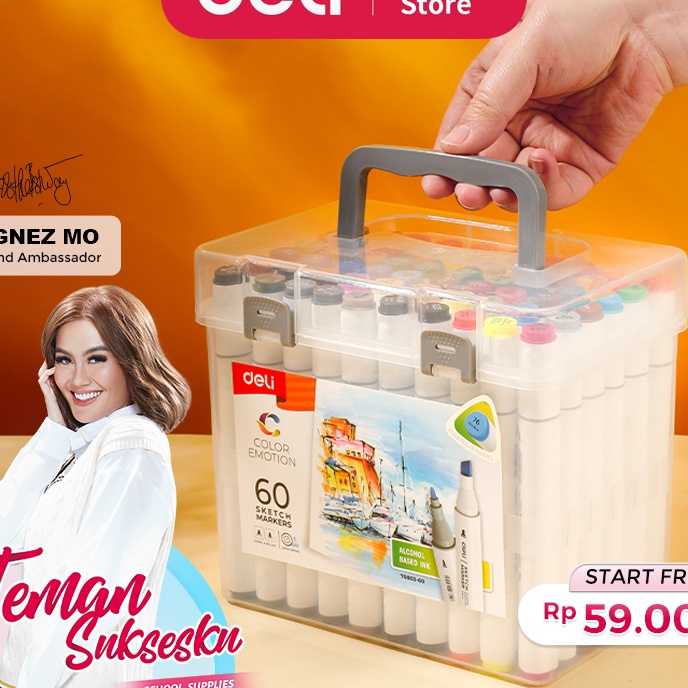 

KP8 Deli Spidol Sketsa Sketch Marker 24 Hingga 8 Warna Dual Tip E73