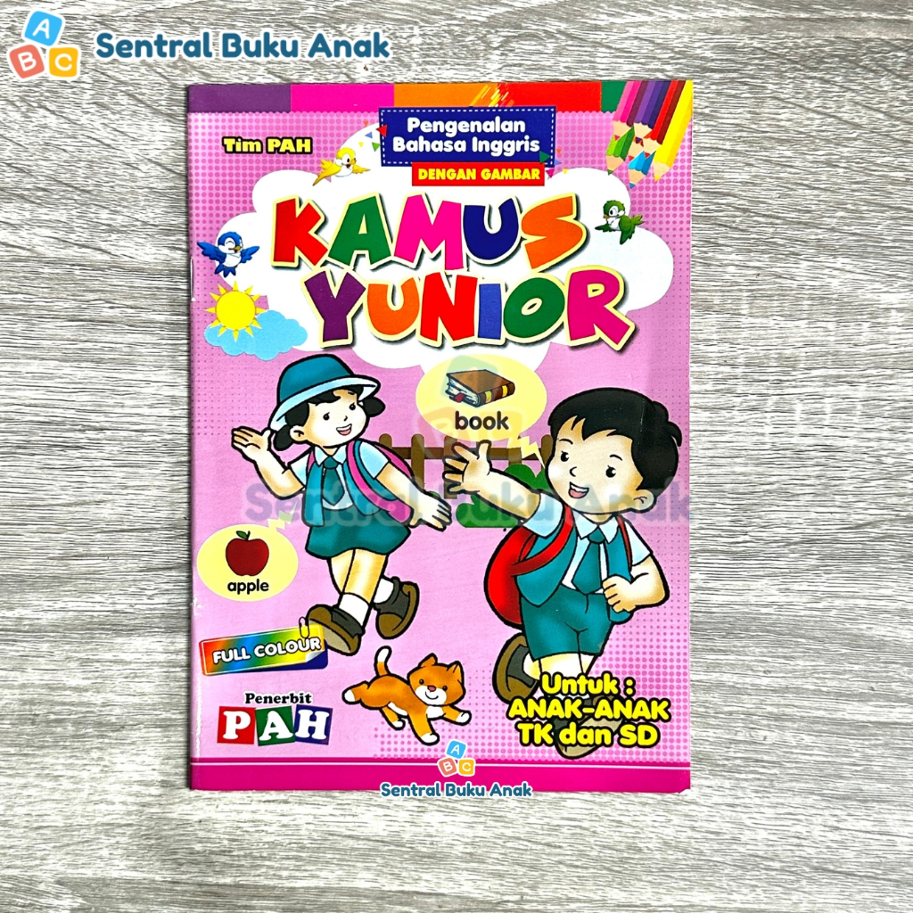Buku Kamus Yunior Pengenalan Bahasa Inggris dengan Gambar Untuk Anak TK SD - PAH