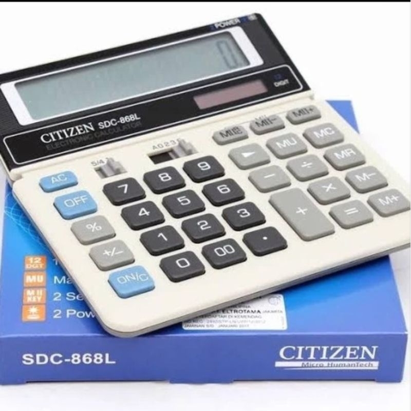 

KALKULATOR CALCULATOR CITIZEN SDC 868L