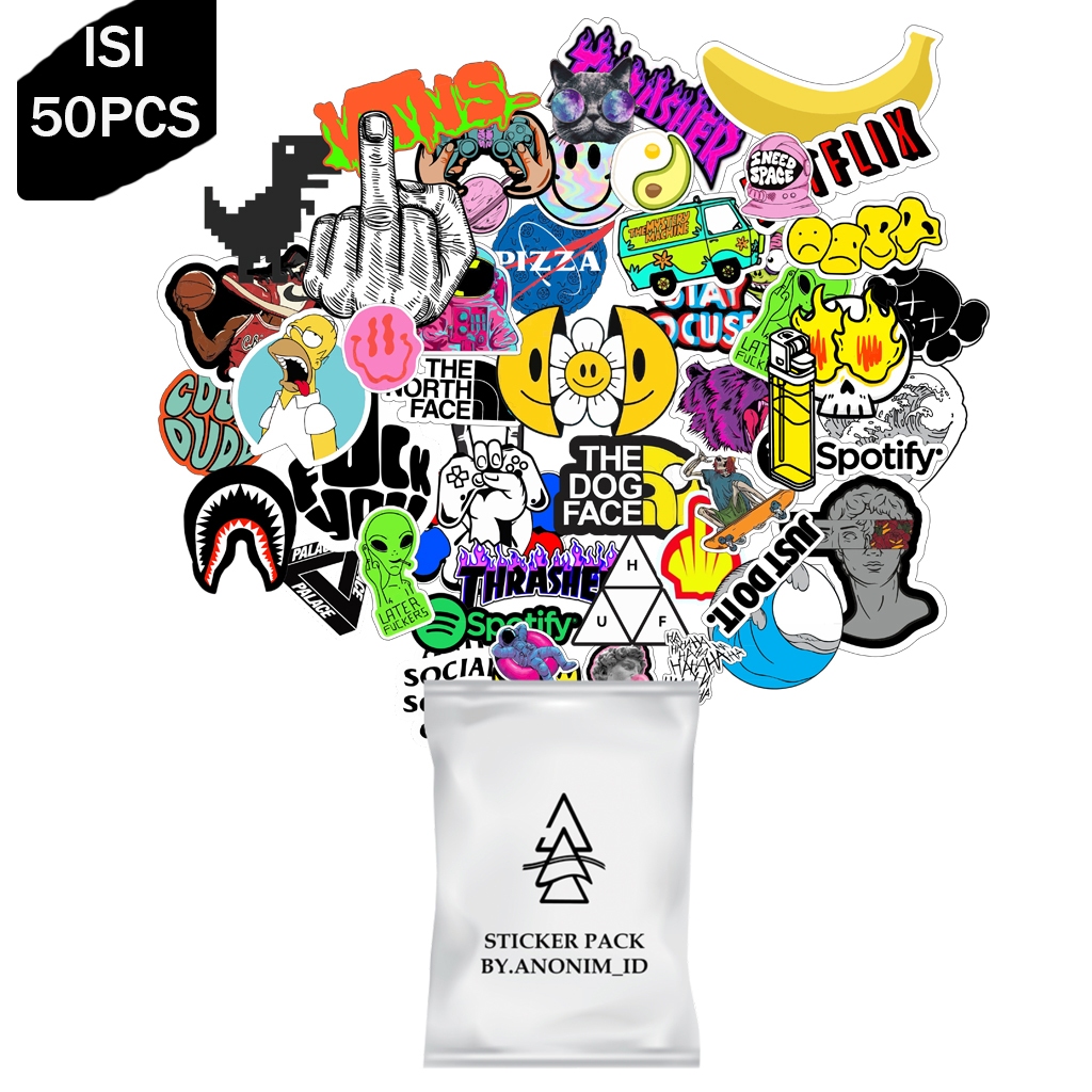 

50Pcs Stiker Pack Aesthetic Sticker Hp Motor Laptop Helm