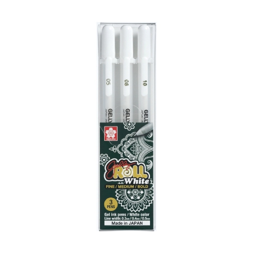 

Langka Sakura Gelly Roll White Color Gel Pen Bolpen