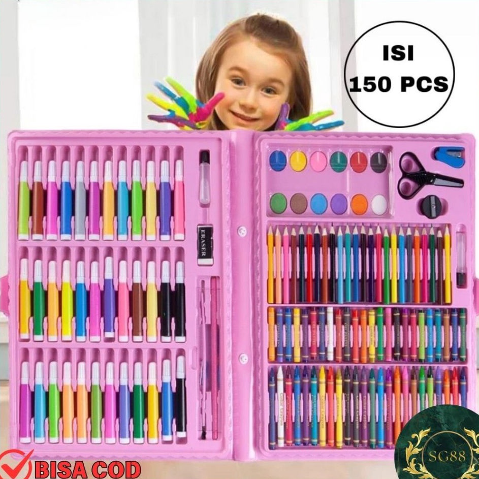 

Update Terkeren Stationary Set isi 15 pcs Alat Warna Crayon Set Alat Tulis Lukis Melukis Anak Set Pensil Warna Cat Air