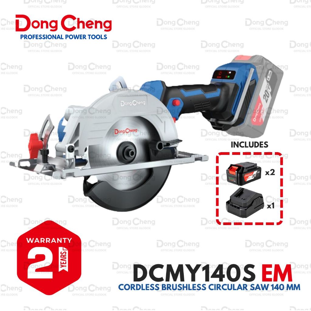 Dongcheng DCMY 140S Gergaji Sirkel Brushless Baterai / Cordless Circular Saw 140 MM 5.5 Inch DCMY140