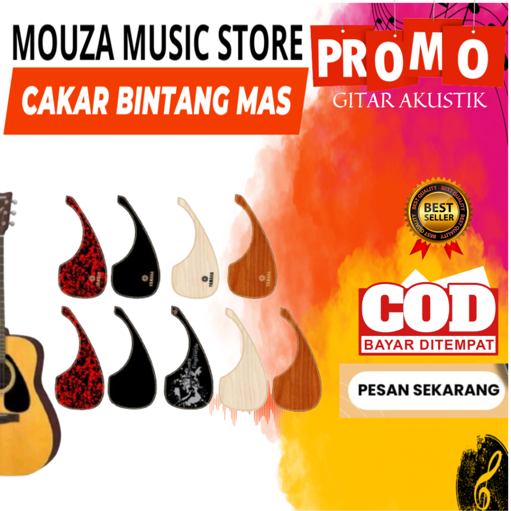 Pickguard Beskemer Stiker Pelindung Body Gitar Akustik Yamaha