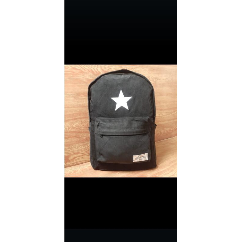tas ransel bintang corduroy- tas sekolah-backpack Corduroy stars
