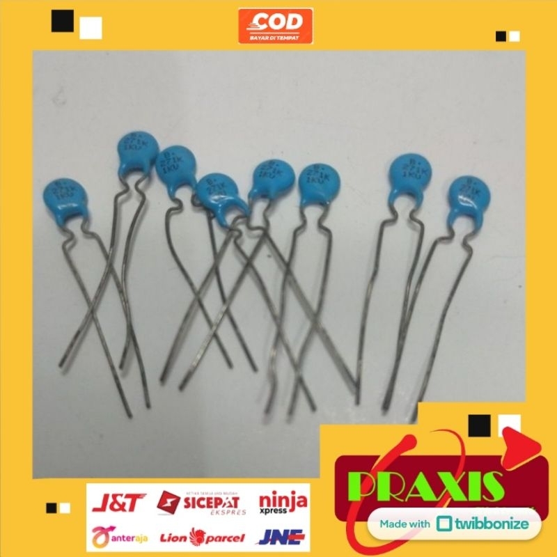 Kapasitor Keramik 271k 1 Kv 10 Pcs