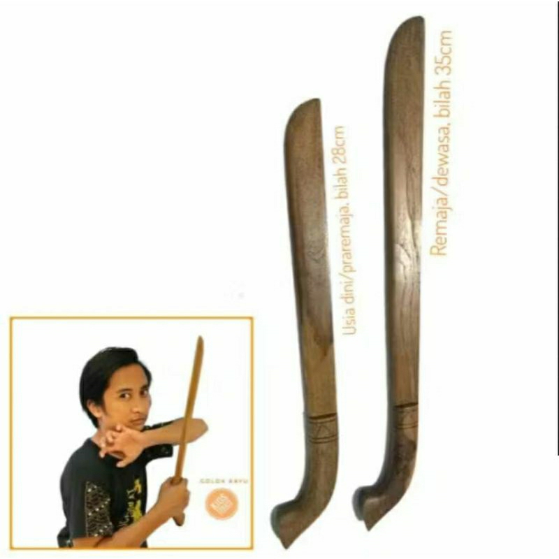 golok kayu golok latihan silat