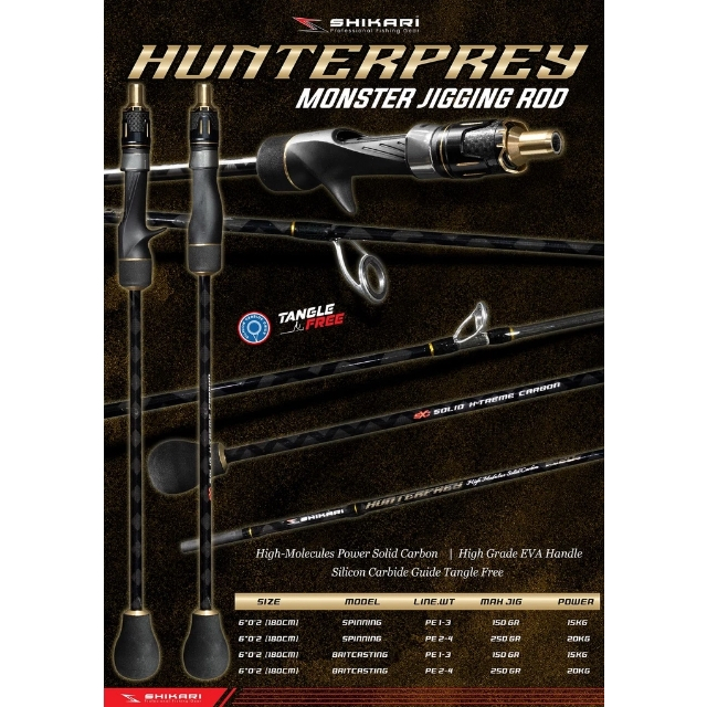 JORAN SHIKARI HUNTERPREY 180CM 1-3LBS, 2-4LBS JORAN PANCING MANIA