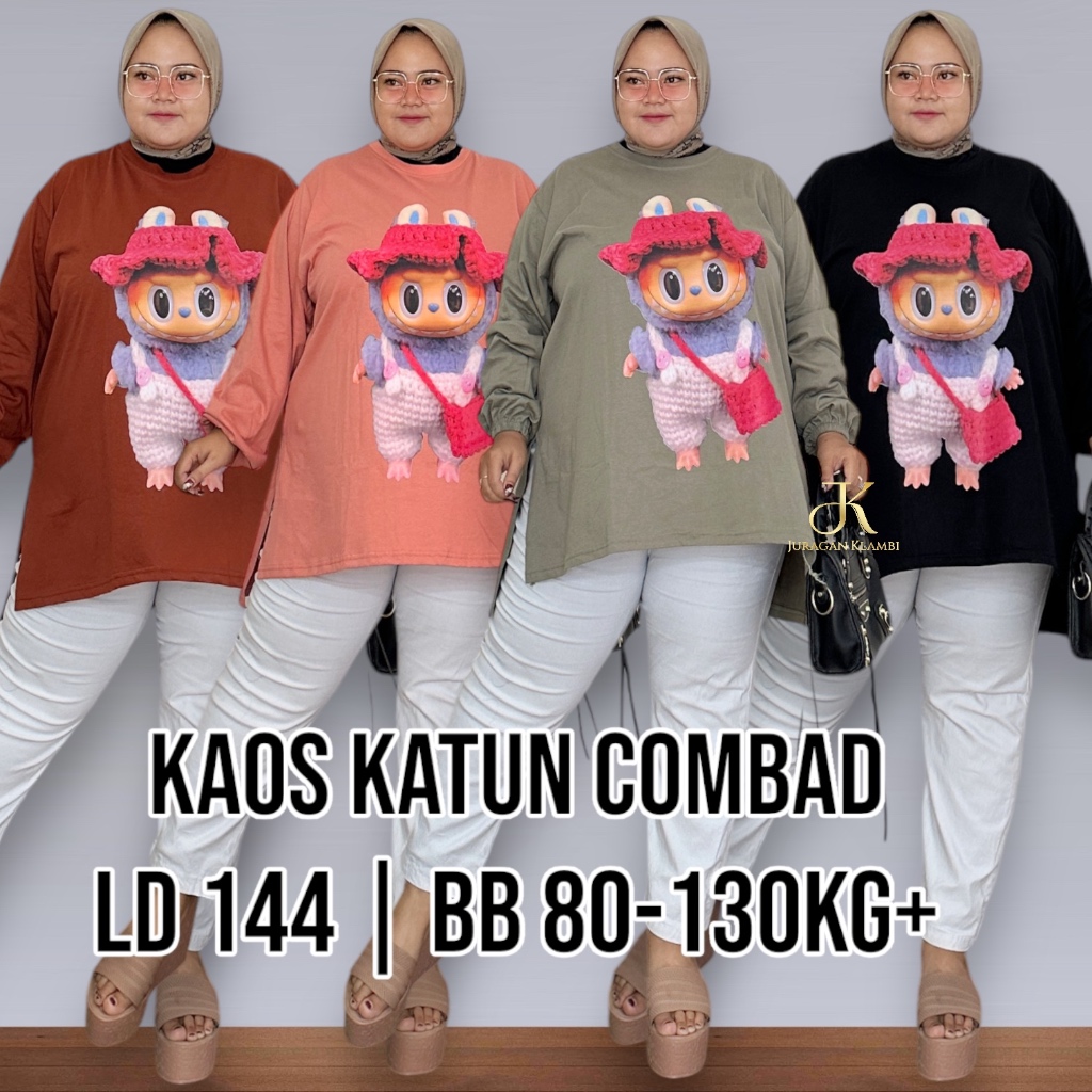 Atasan Super Jumbo Bahan Kaos Spandek Combad Free Bros By Juragan Klambi