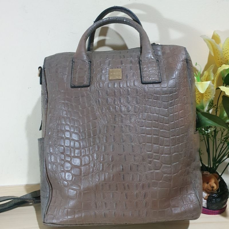 Tas Ransel Kulit Asli Sisley Preloved