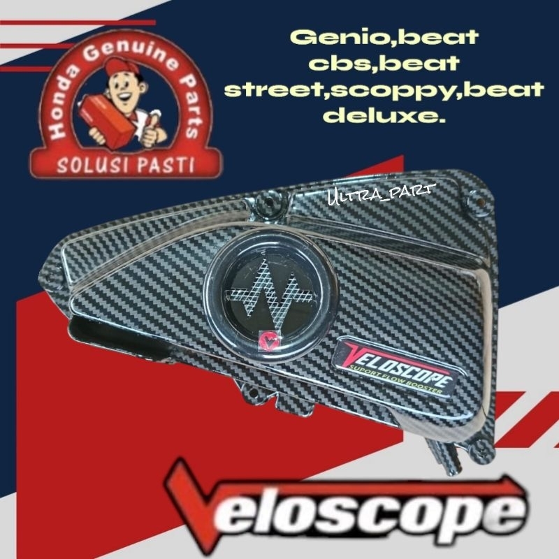 CORONG CARBON OXYGEN tutup filter veloscope beat deluxe 2020- 2024 tutup filter scoppy new filter be