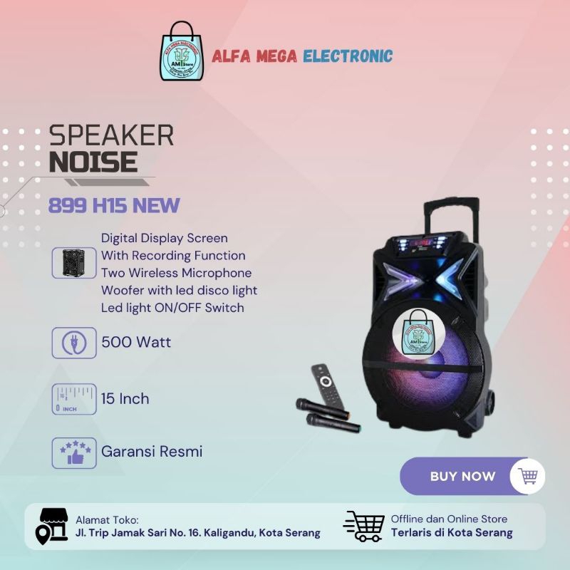 Speaker Noise 15 Inch 899 H15 New