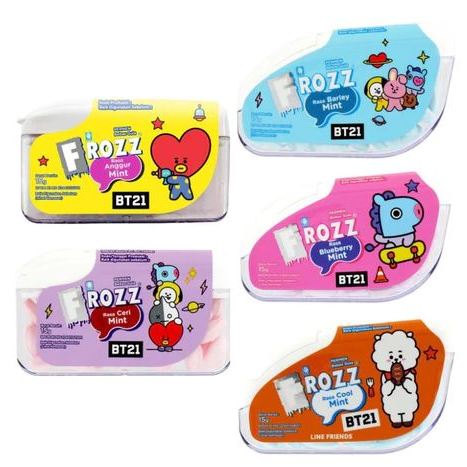 

FROZZ x BT21 LIMITED EDITION Permen Bebas Gula 15g