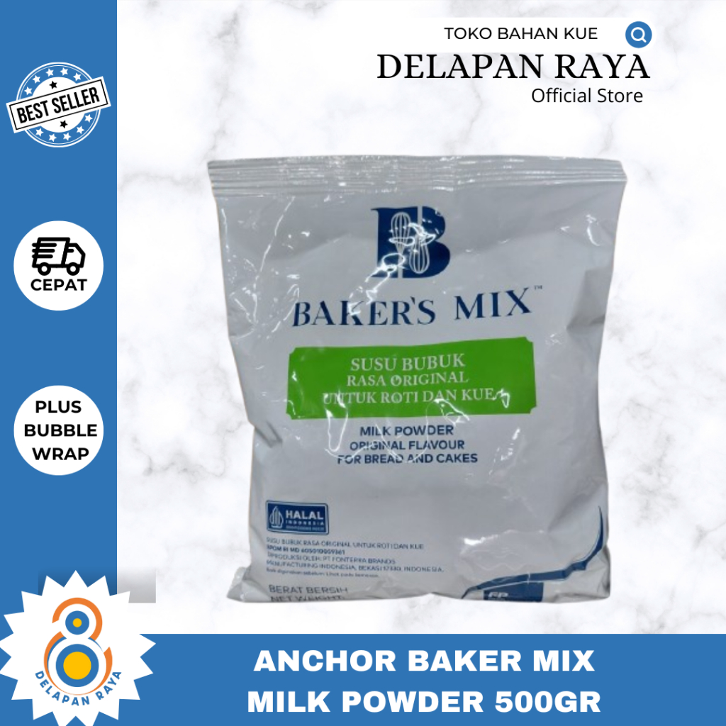 

ANCHOR BAKERS MIX MILK POWDER 500GR/ SUSU BUBUK UNTUK KUE -8Raya