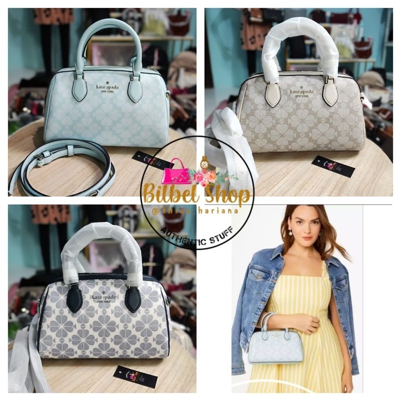 Tas KS spade flower monogram duffle bag