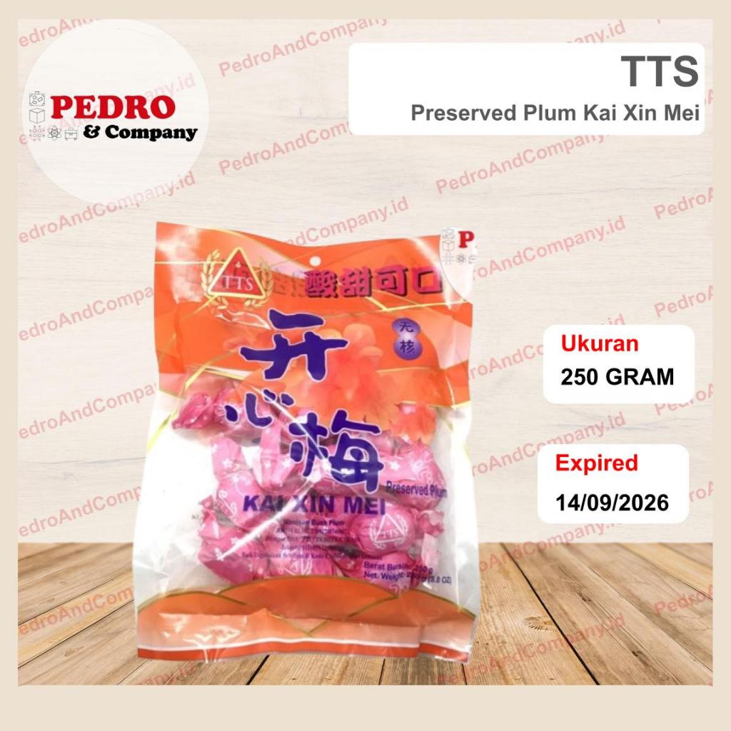 

TTS Preserved Plum KAI XIN MEI manisan buah plum 250 gram