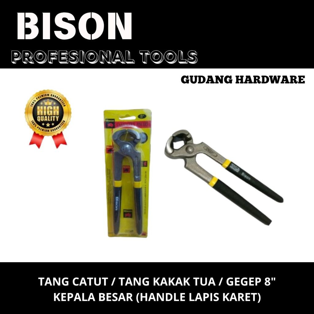 bison tang catut / tang kakak tua / gegep 8" kepala besar jaminan asli original