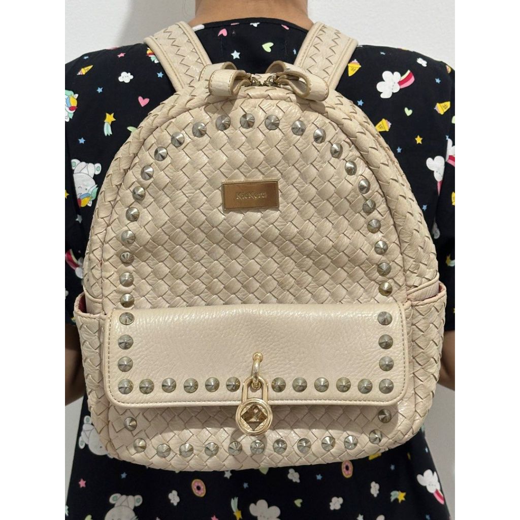 Tas ransel Kickers / Backpack Kickers - cream PRELOVED