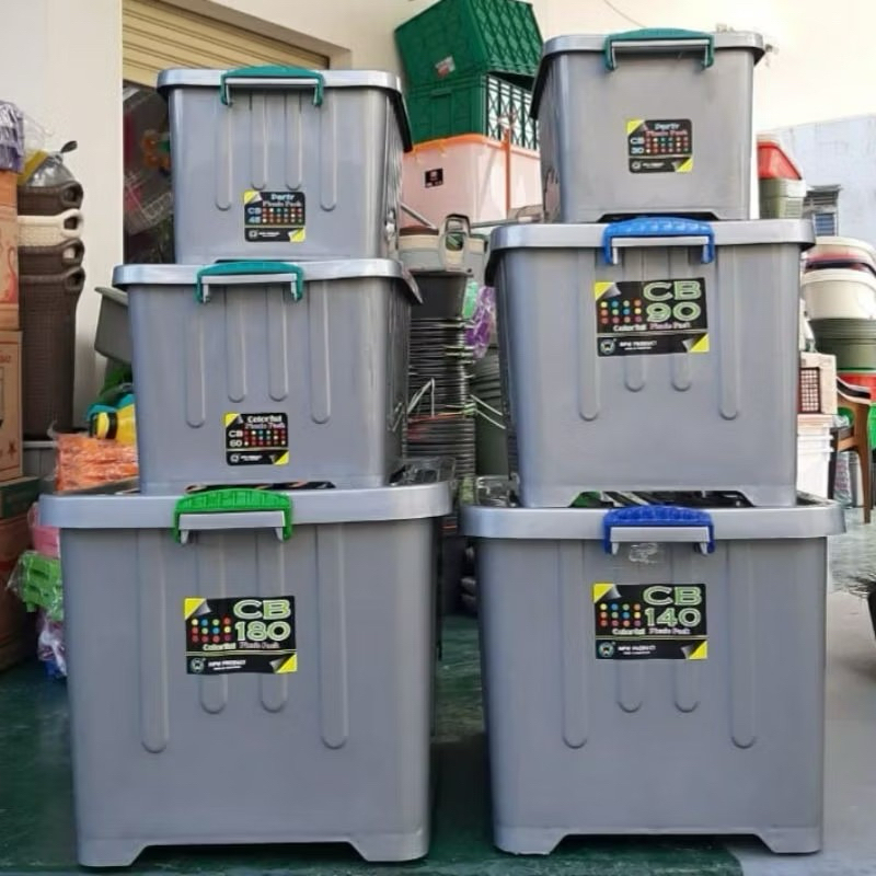 Container Box Plastik Mpw CB 180 CB 140 CB 90 CB 60 CB 45/ Box Abu abu