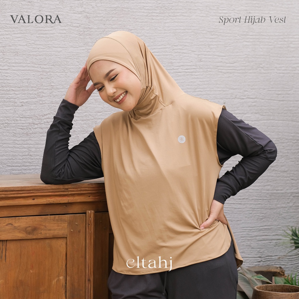 Eltahj Valora Sport Hijab Vest - Olahraga Vest Hijab Sport Rompi Soft Jilbab Kerudung