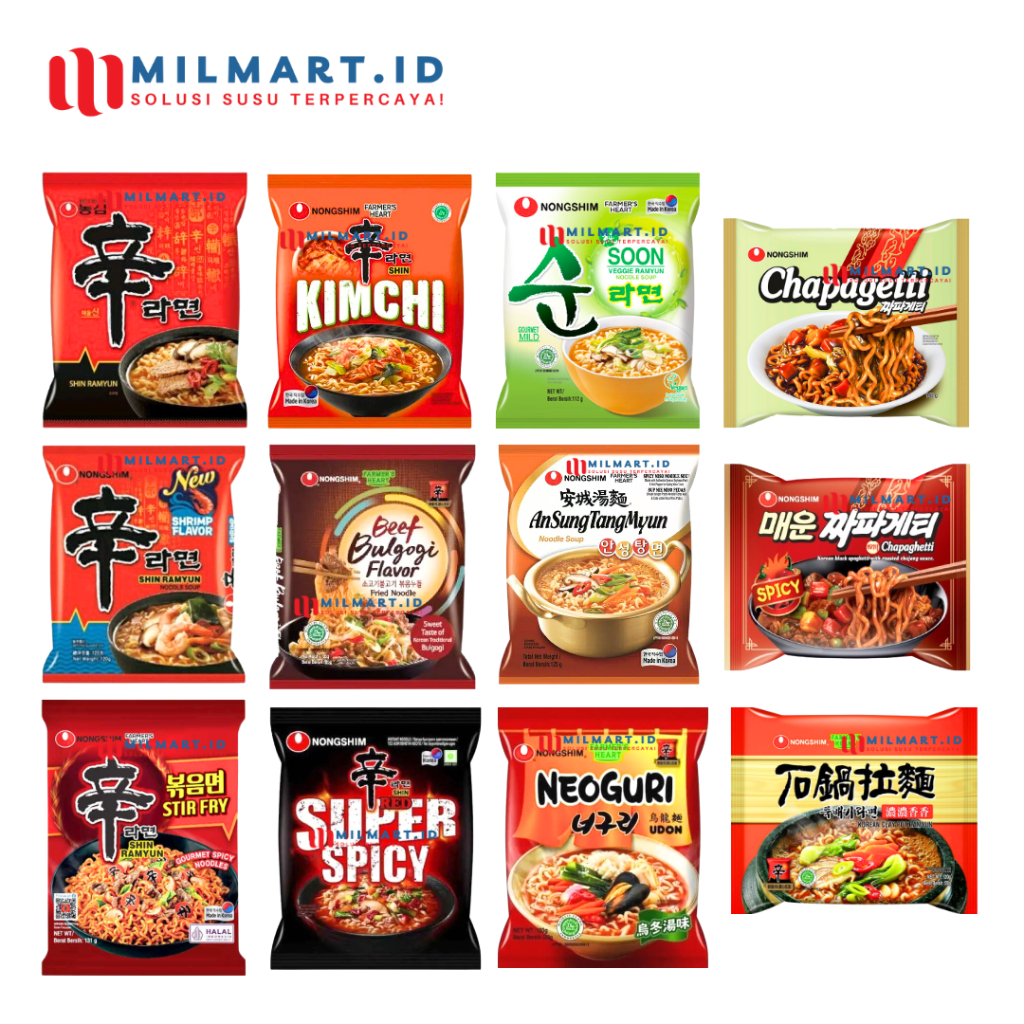 

NONG SHIM MIE INSTANT KOREA NOODLESOUP GOURMENT SPICY NONGSHIM SHIN RAMYUN