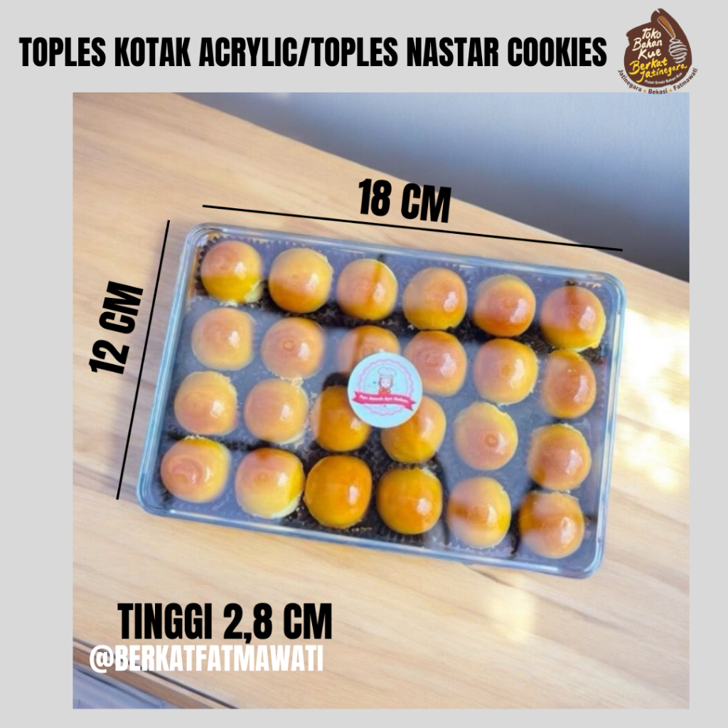 TOPLES KOTAK ACRYLIC / TOPLES NASTAR KOTAK / PCS / TOPLES NASTAR COOKIES