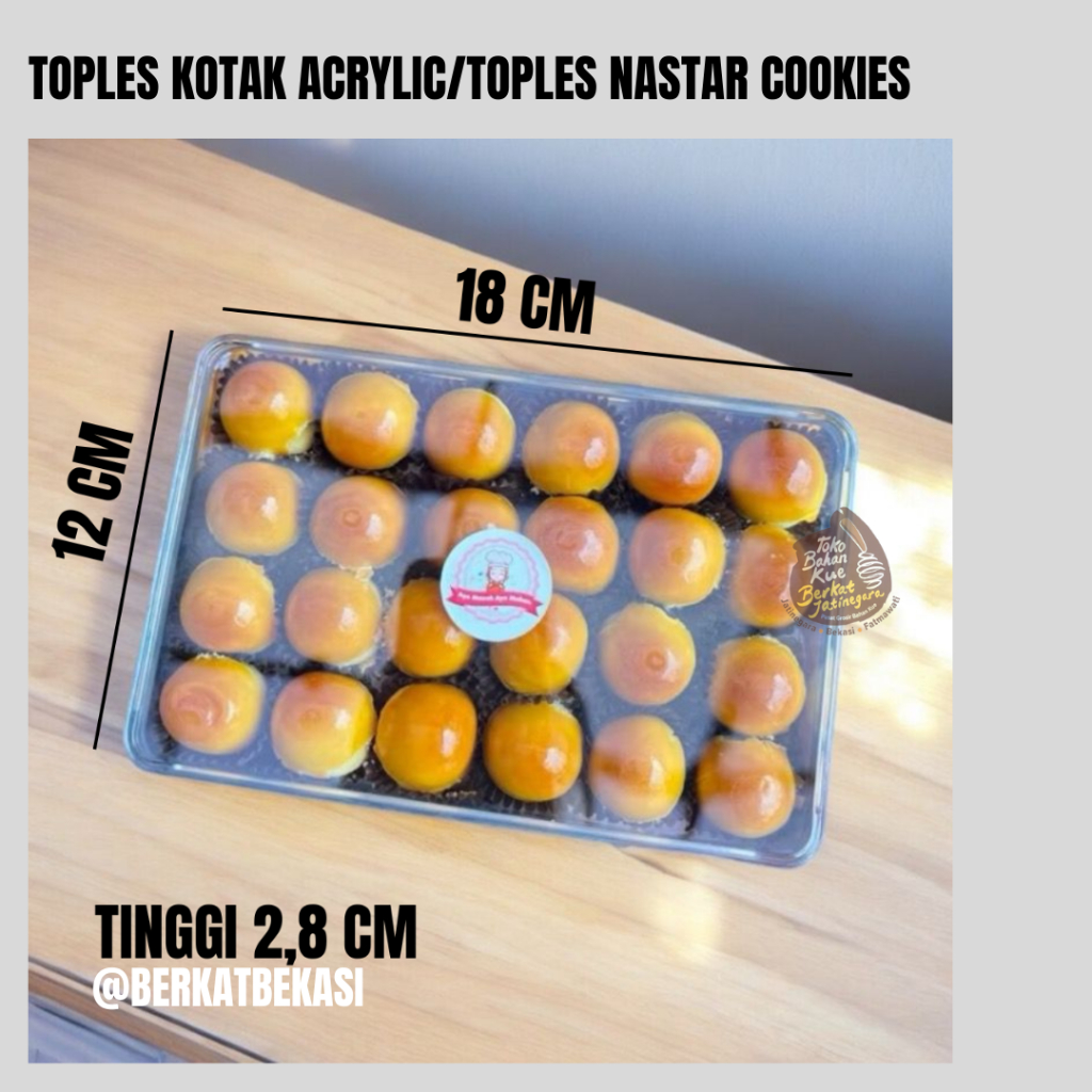 TOPLES KOTAK ACRYLIC / TOPLES NASTAR KOTAK / TOPLES NASTAR COOKIES