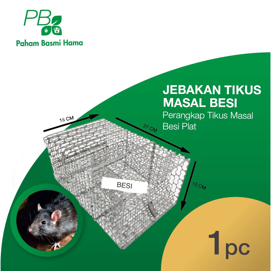 Jebakan Tikus Masal Besi - Perangkap Tikus Masal - Besi Plat - 1 PCS