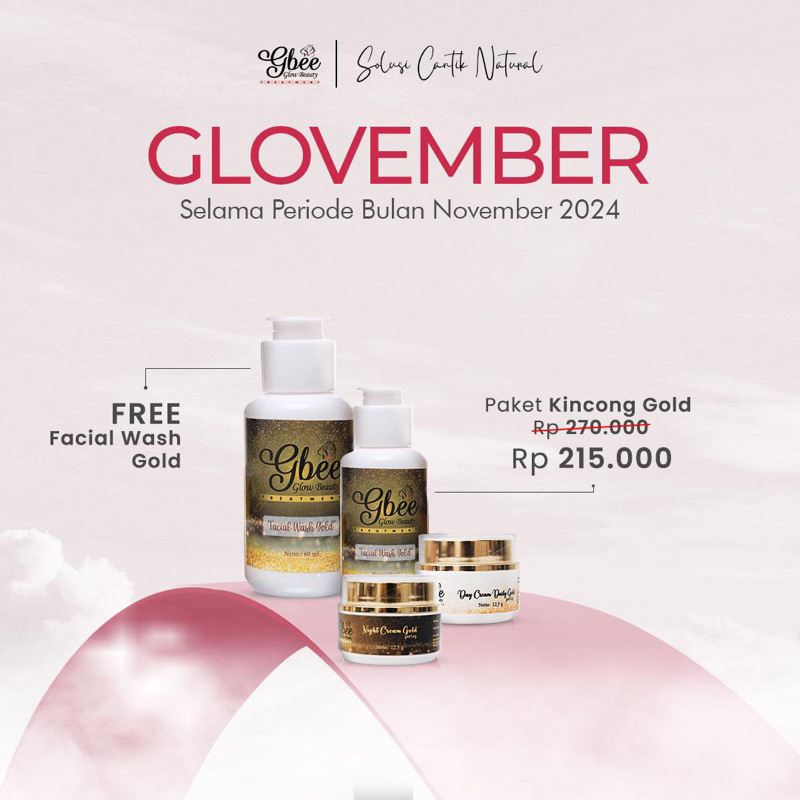 TERLARIS SKINCARE GBEE GLOW BEAUTY PAKET GOLD /PAKET GOLD GBEE GLOW BEAUTY